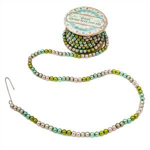 Bethany Lowe - Vintage Style Spring Pastel Mini Bead Garland